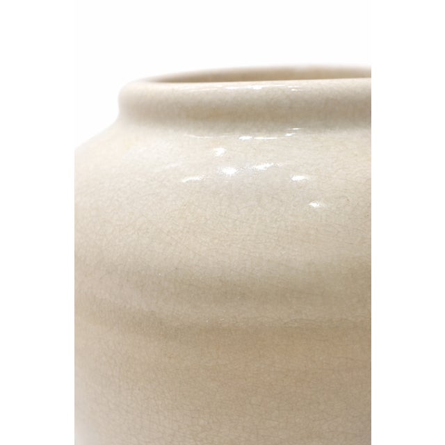 1930s Art Deco Beige Ceramic Vase by Pieter Groeneveldt, 1930 For Sale - Image 5 of 8