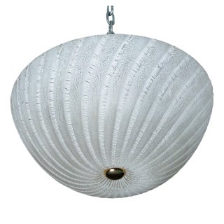 Murano Glass Ceiling Lamp by Alfredo Barbini, Italy, 1980s For Sale