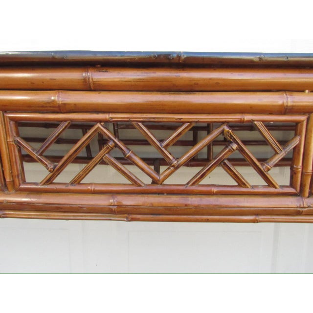Chinese Bamboo Altar or Console Table For Sale - Image 12 of 18