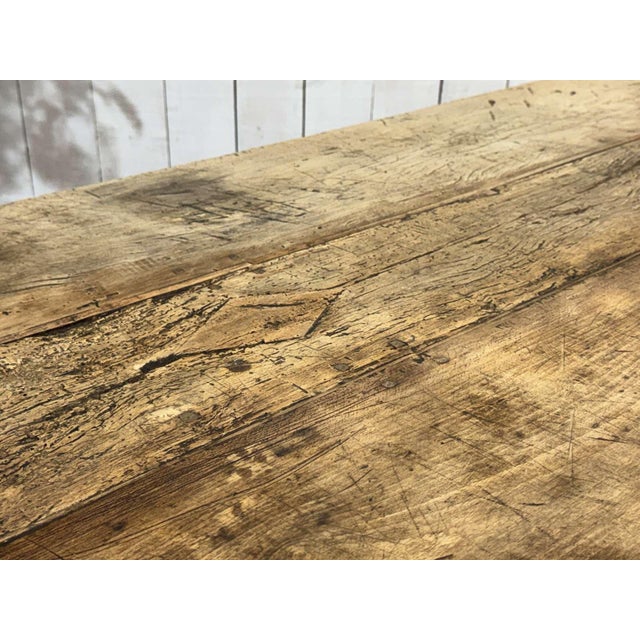 Antique Monastery Table in Raw Oak, 1800s For Sale - Image 17 of 18