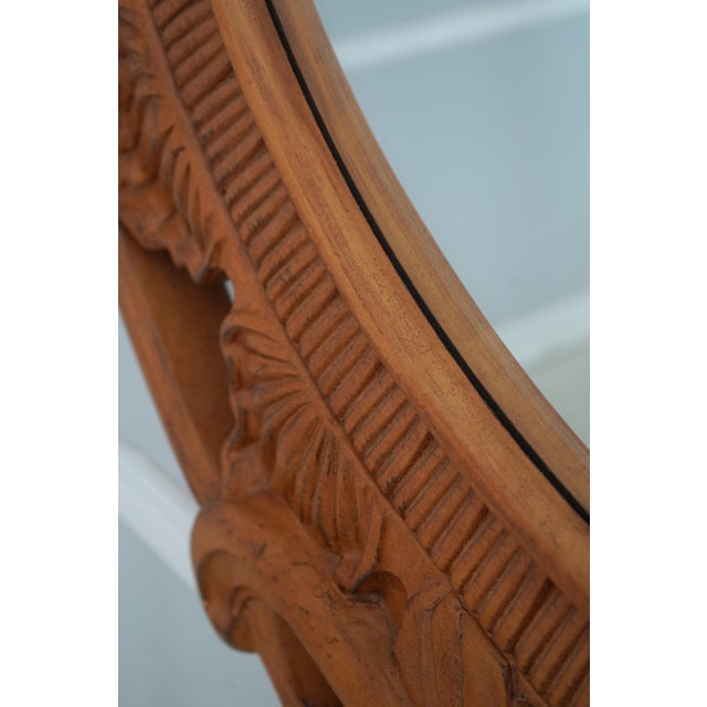 Century Large Round Carved Caspian Wall Mirror For Sale In Philadelphia - Image 6 of 12