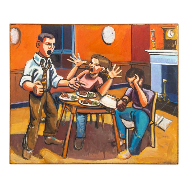 Daniel W. Freeman "Puberty" Oil on Canvas, 1975 For Sale
