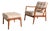 Set of Model 109 Lounge Chair and Ottoman by Ole Wanscher for France & Søn, 1950s For Sale