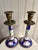 Early 20th Century Antique Sèvres-Style Porcelain & Bronze Hand-Painted Candlesticks Pair Lp Paris For Sale - Image 5 of 12