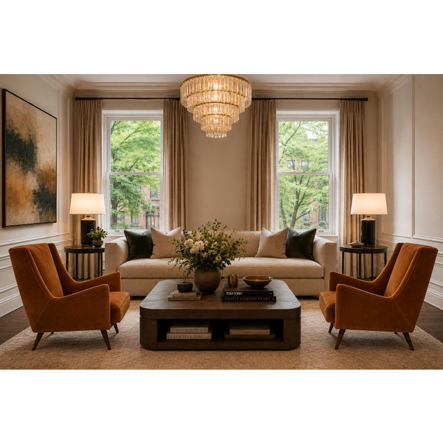 A striking pair of Brazilian Modern club chairs attributed to Novo Rumo, showcasing the refined architectural language...