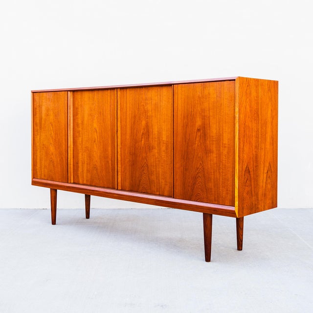 1960s Danish Mid Century Modern Teak Highboard For Sale - Image 15 of 15