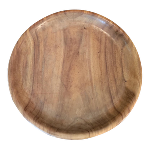1970s Large Hand Turned Wooden Bowl