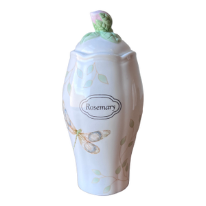 Lenox Butterfly Meadow Porcelain Spice Jar Rosemary