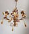 Vintage Venetian Three-Light Chandelier with Murano Glass Drops, 1960s For Sale - Image 6 of 18