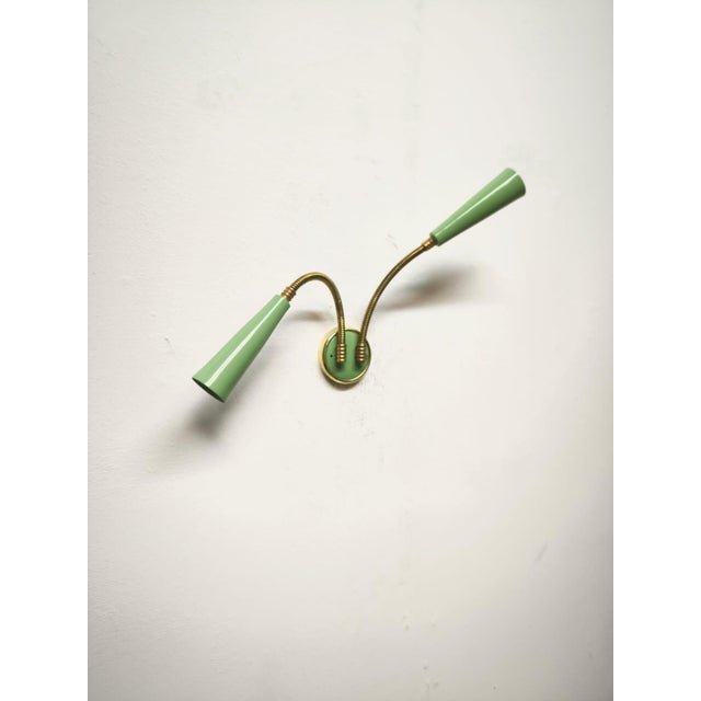 Sputnik Two-Light Wall Lamp with Adjustable Arms, 1960s For Sale - Image 4 of 9