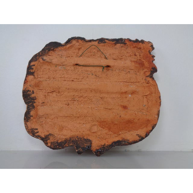 Large Glazed Rooster Studio Ceramic Wall Plaque, Germany, 1970s For Sale - Image 11 of 18