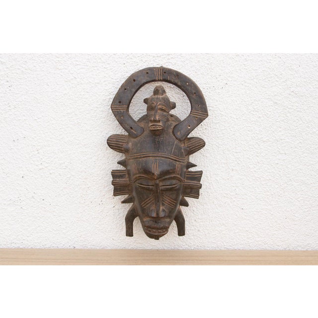 African Crested Ancestor, Primitive Mask For Sale - Image 3 of 7