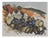 Mathurin Meheut, Brittany, The Procession with Orchestra, Engraving For Sale