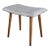 Vintage Danish Mid Century Modern Teak Vanity Stool Ottoman For Sale
