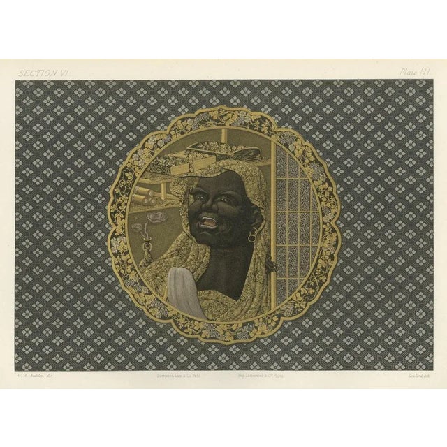 Late 19th Century Audsley, Portrait from Decorative Collection, 1884, Print For Sale - Image 5 of 6