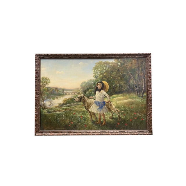 William Brock, Towards the Close of Day, 1907, Oil on Canvas For Sale