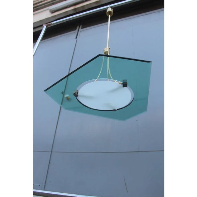 Mid-Century Modern Italian Pendant Lamp, 1950s For Sale - Image 12 of 14
