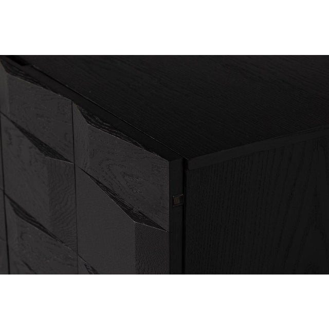 Graphic Sideboard in Black from Maison Aurora, Belgium, 1975 For Sale - Image 11 of 18