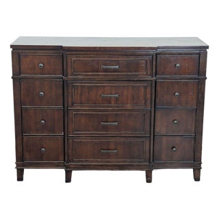 Samson International Classic 9-Drawer Wooden Dresser With Rich Dark Finish For Sale