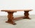 French Country Country French Oak Farmhouse Trestle Dining Table 8 Ft. For Sale - Image 3 of 18