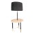 Vintage Mid Century Modern Brass and Marble Table Lamp in the Manner of Harvey Probber For Sale