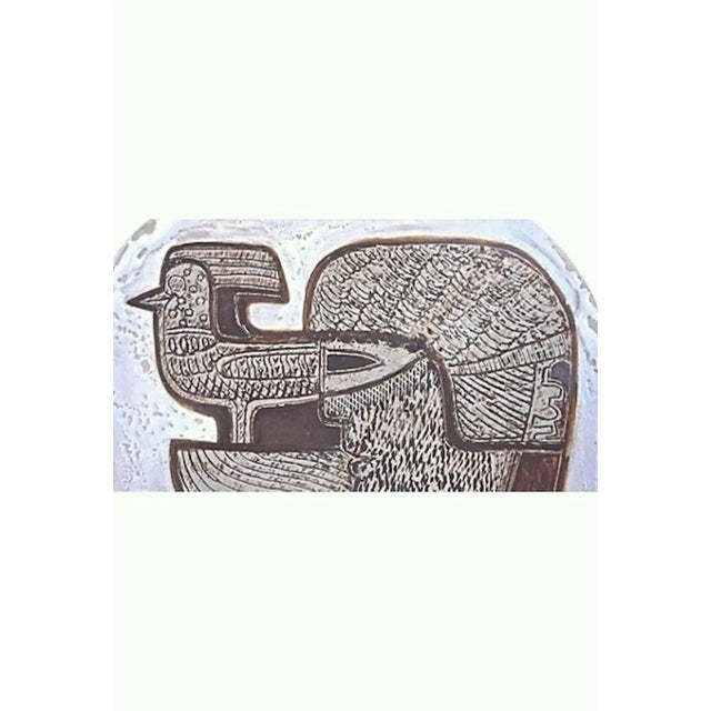 Marianna von Allesch 1960s Mid-Century Modern German Cubist Art Pottery Tray For Sale - Image 4 of 5