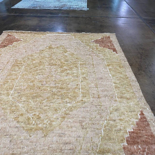 Handwoven Moroccan Style Area Rug 8'0" X 9'10" For Sale - Image 4 of 13