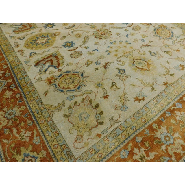 Handmade Indo Persian Rug. 8'x 9'9" For Sale - Image 13 of 18