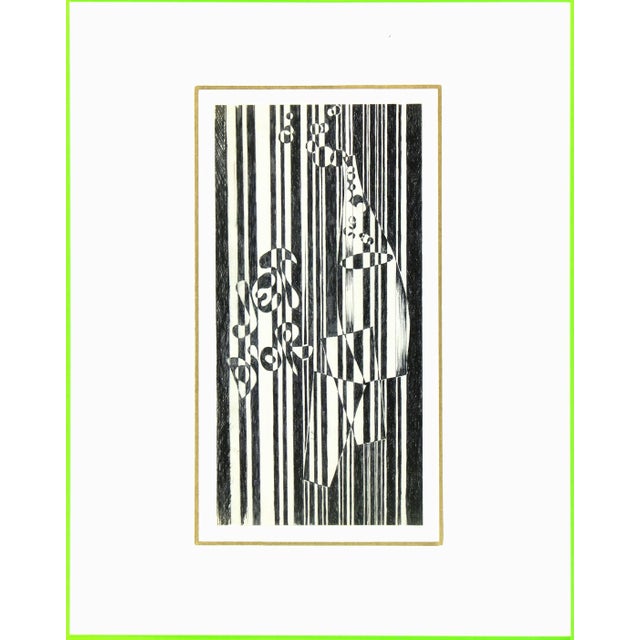 Abstract Black & White Abstract For Sale - Image 3 of 4