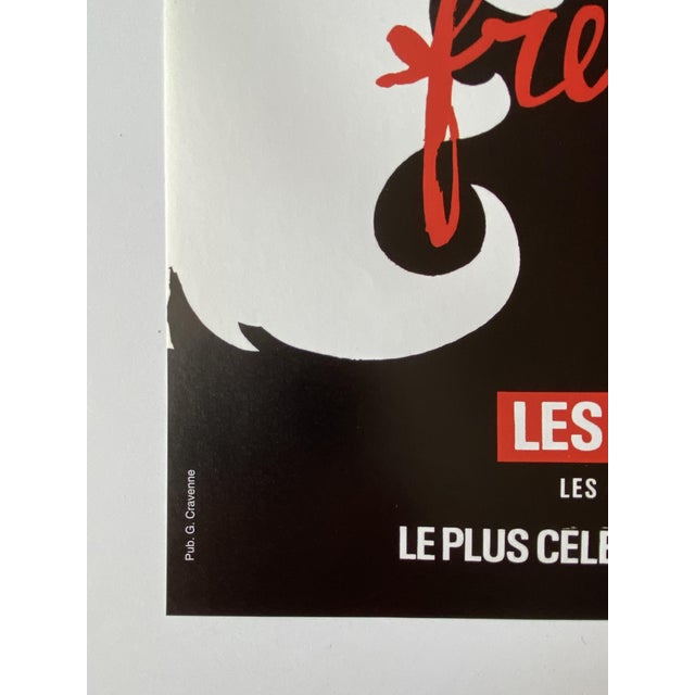 Original Vintage Bal du Moulin Rouge Frenesie Offset Lithograph Poster by René Gruau, 1980s For Sale - Image 6 of 15