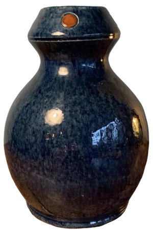 Art Nouveau Vase by Faïencerie Airain Thulin, 1920s