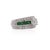 1.48 Carat Old Cut Diamond and Tsavorite Vintage Art Deco Filigree Ring, Size 8 For Sale - Image 4 of 8