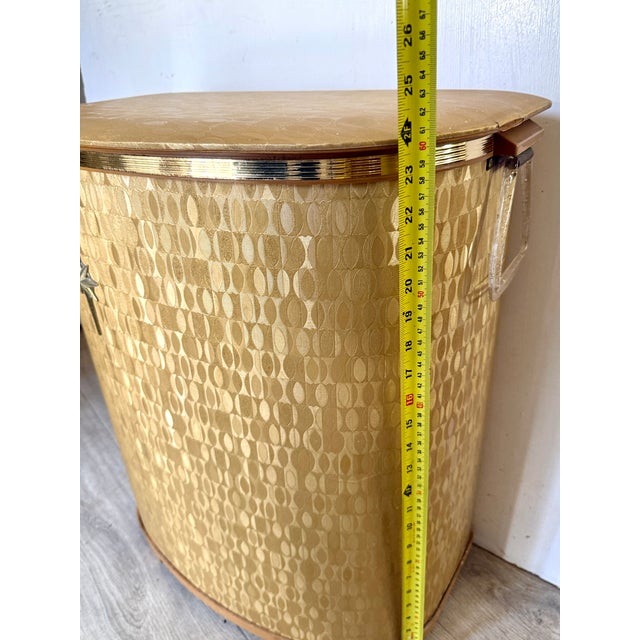 Vintage Detecto Hamper With Lucite Handles For Sale - Image 10 of 10