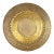 Vintage Large Pierced Brass Decorative Wall Tray For Sale