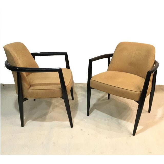Wood Vintage Club Chairs by Maurice Bailey, Set of 2 For Sale - Image 7 of 9
