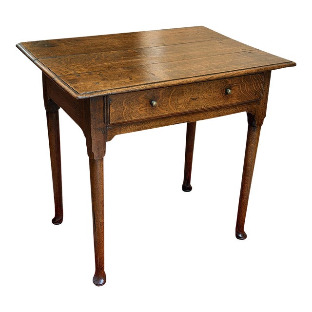 18th Century Georgian Oak Side Table For Sale