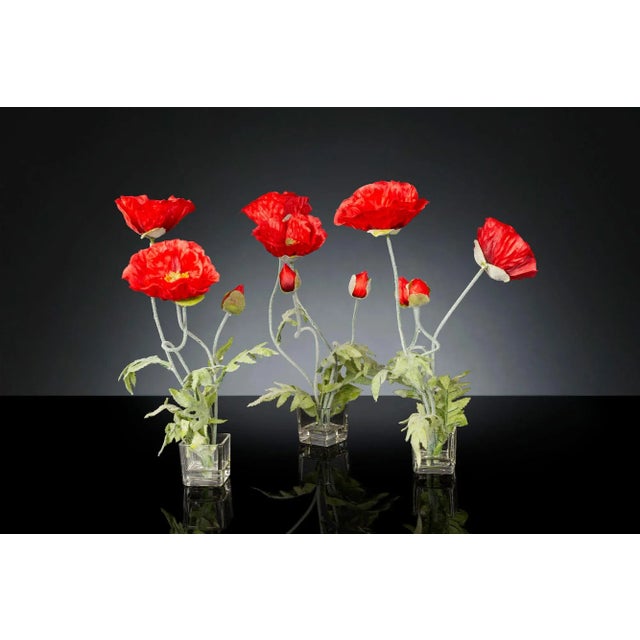 Italian Eternity Segnaposto Poppy Set Arrangement Composition from VGnewtrend, in New conditions. Designed from 2000