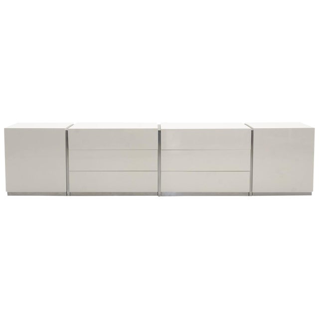 Modular Storage Cabinets With Drawers Shelves By Milo Baughman