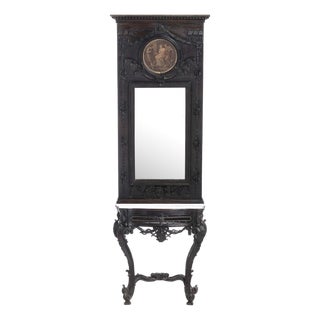 Portuguese Mirror in Chestnut For Sale