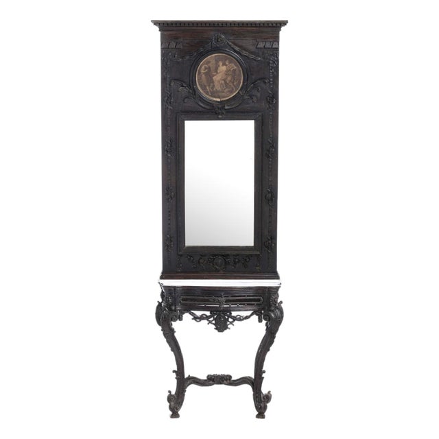 Portuguese Mirror in Chestnut For Sale