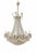 Quenn Mary Chandelier with Glass and Crystal Pendants For Sale - Image 6 of 6