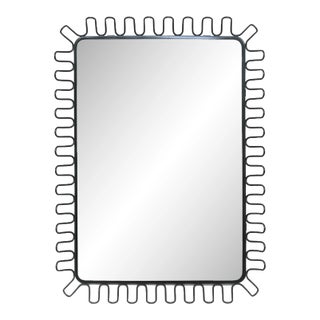 Late 20th Century Loop Metal Wall Mirror For Sale