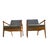 Mid-Century Modern Signed Pair of Thos. Moser White Oak & Leather ‘Fahmida’ Lounge Chairs | Mid-Century Modern For Sale - Image 3 of 7