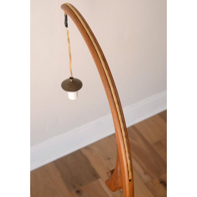 Vintage Danish Modern Sculptural Teak Floor Lamp For Sale - Image 13 of 18