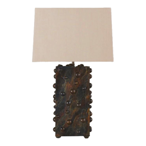 Marbled Vertical Studded Lamp by Lika Moore