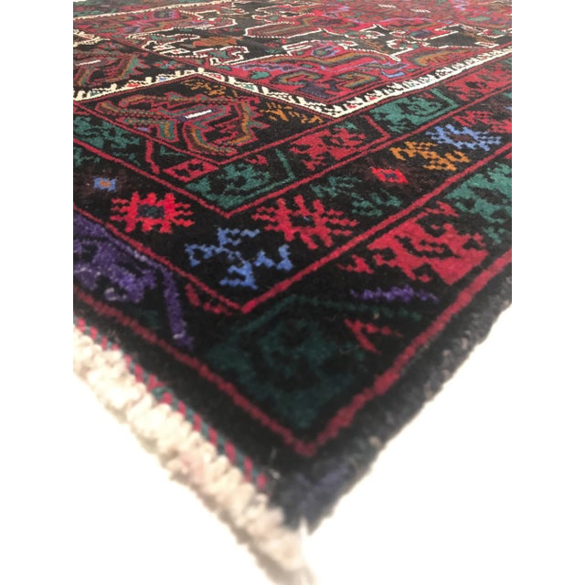 Vintage Afghan Rug, 1950s For Sale - Image 3 of 6