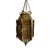 Mid 20th Century Moroccan Pierced Brass Hanging Lantern For Sale