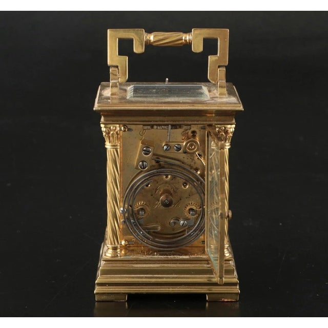 19th Century French Repeater Carriage Clock For Sale - Image 4 of 7