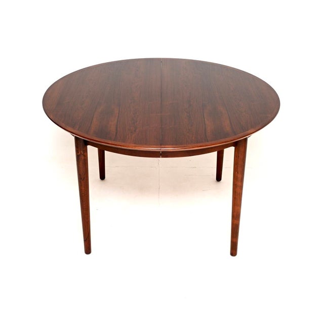 Brown Vintage Danish Dining Table from Arne Vodder, 1960s For Sale - Image 8 of 13