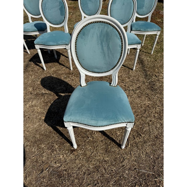 19th Century Louis XVl Dining Chairs - Set of 6 For Sale - Image 11 of 12